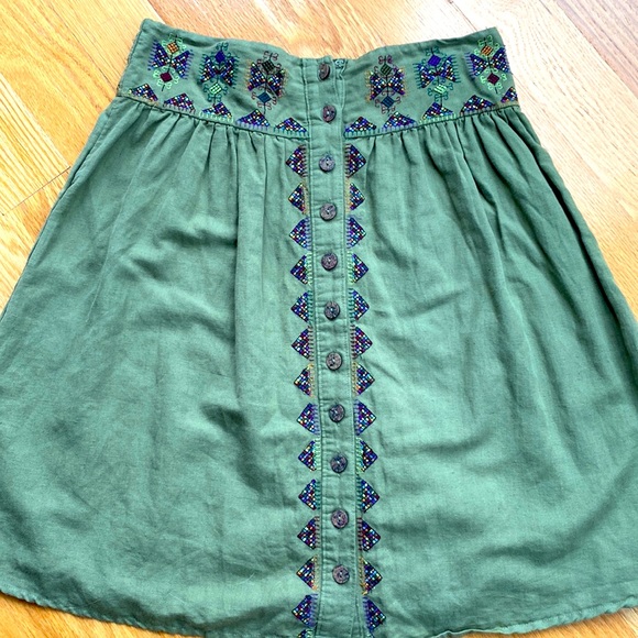 Maeve Green Skirt - Picture 1 of 6